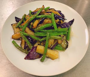 Order Green Bean with Eggplant in Garlic Sauce food online from Season Kitchen store, Granite Bay on bringmethat.com