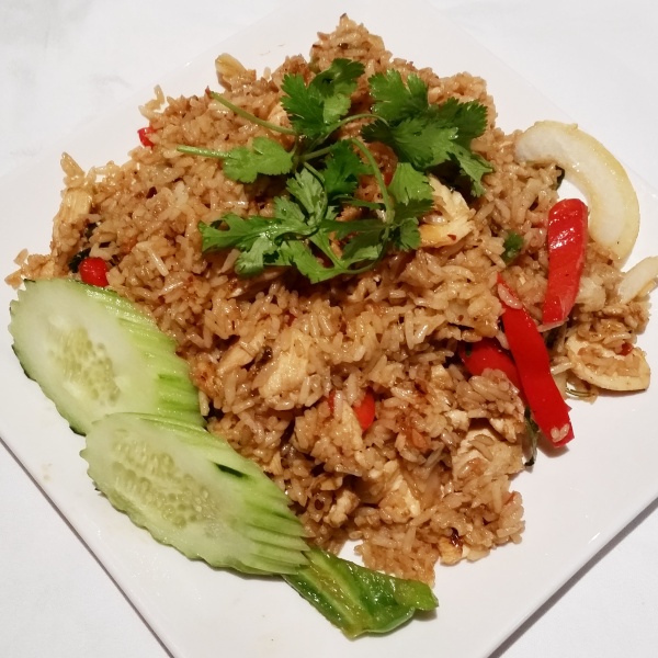 Order 70. Spicy Fried Rice food online from Rincome store, Northridge on bringmethat.com