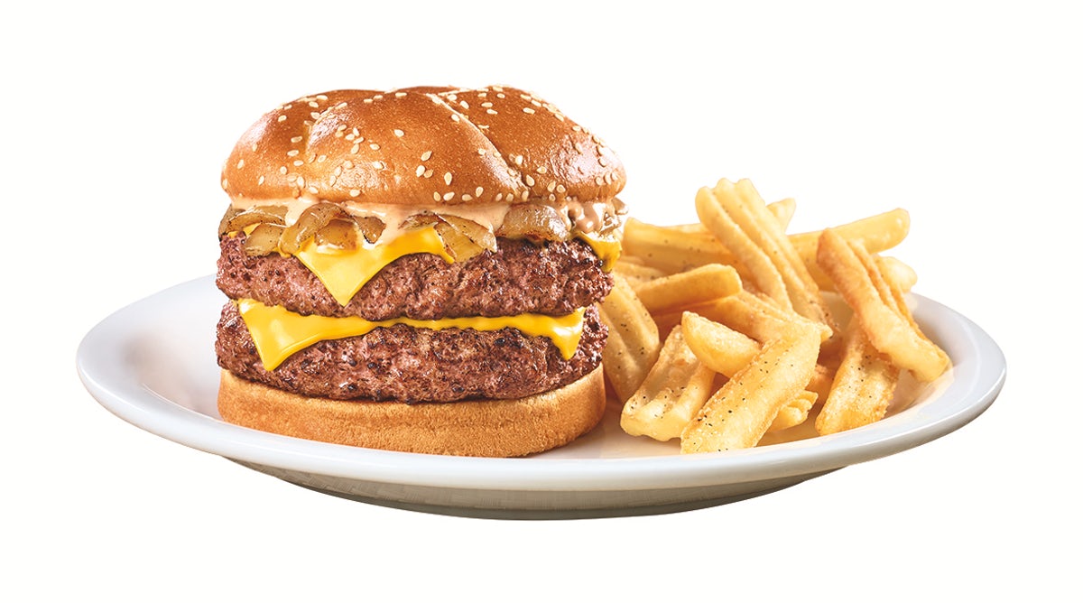 Order America's Diner Double food online from Denny's store, Stockton on bringmethat.com