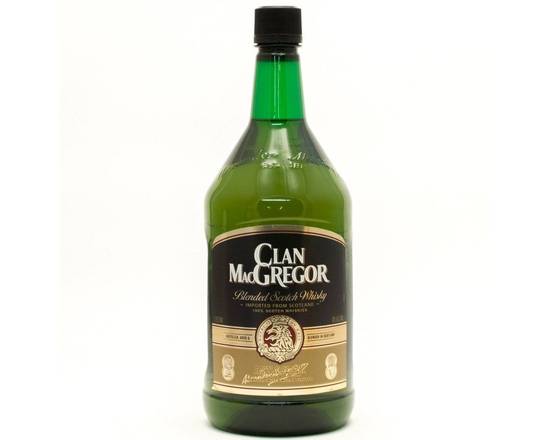 Order Clan MacGregor, 1.75L scotch (40.0% ABV) food online from NEWBRIDGE WINES & SPIRITS CORP store, Levittown on bringmethat.com
