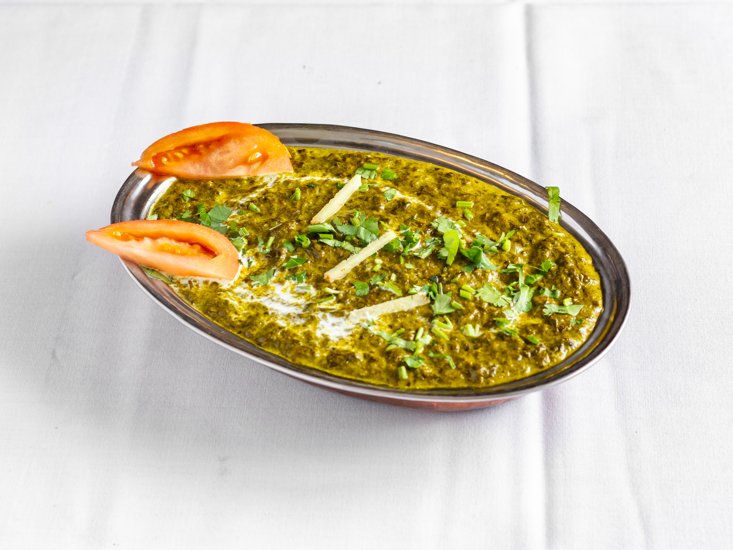 Order Shrimp Saag food online from India Palace store, Cockeysville on bringmethat.com
