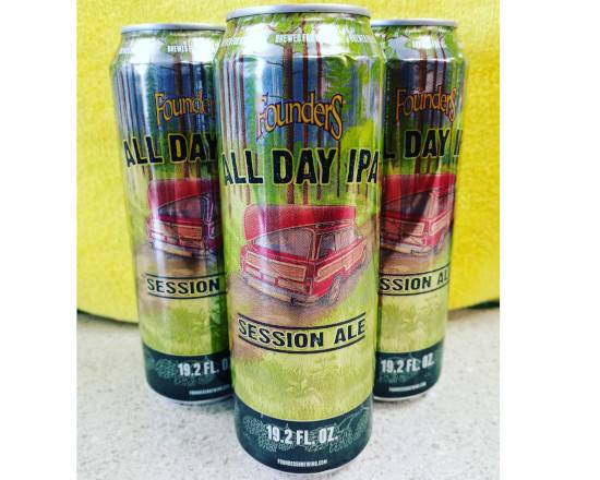 Order Founders All Day IPA 19.2oz food online from Fast Stop Market & Liquor store, Victorville on bringmethat.com