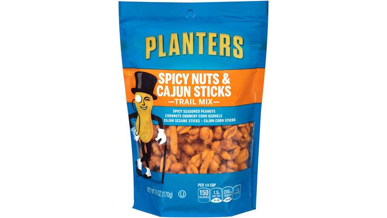 Order Planters Spicy Nuts & Cajun Sticks Trail Mix food online from Exxon Constant Friendship store, Abingdon on bringmethat.com