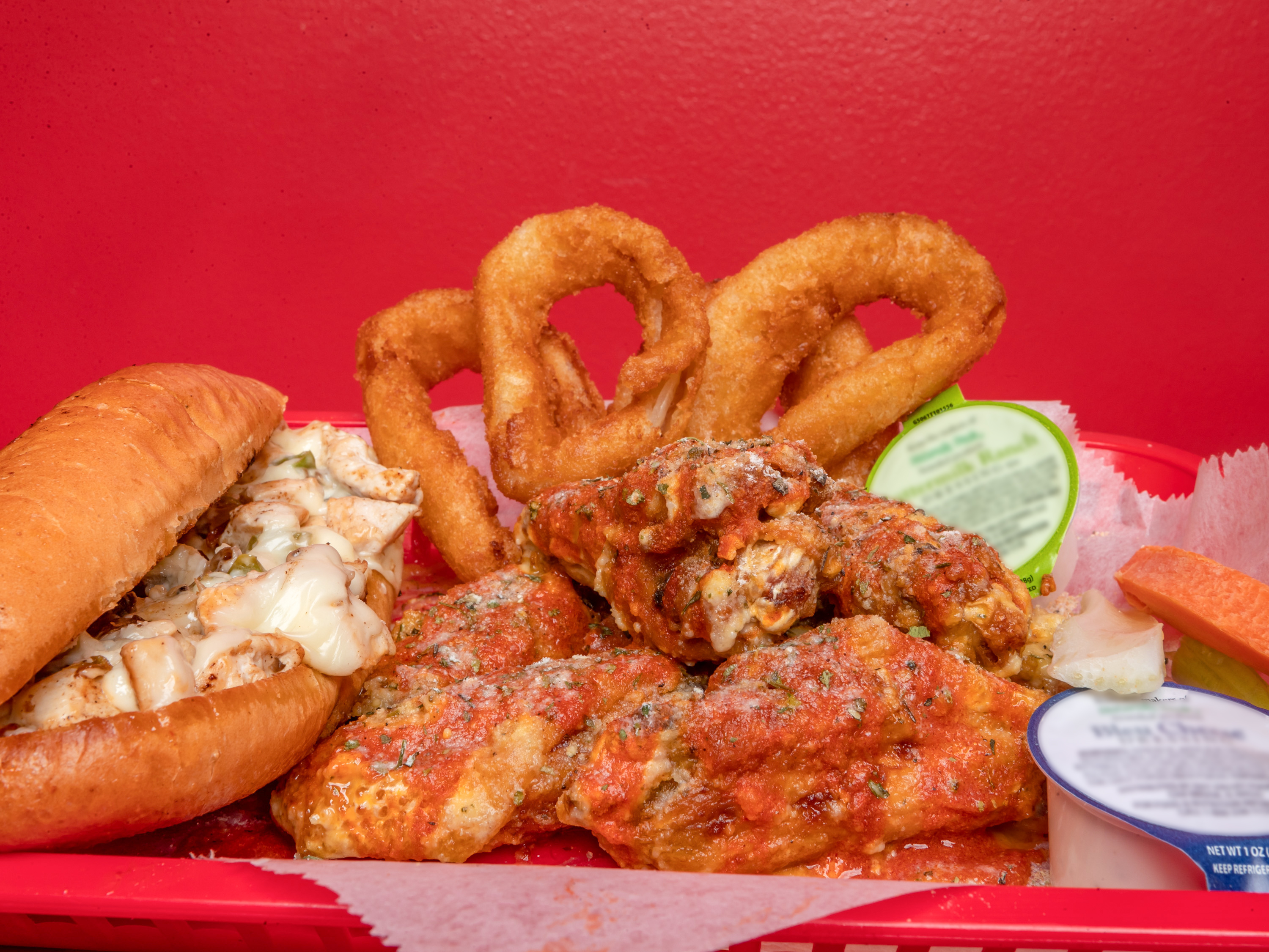 Order Philly & Wings Combo food online from K Wings Cafe store, Lilburn on bringmethat.com