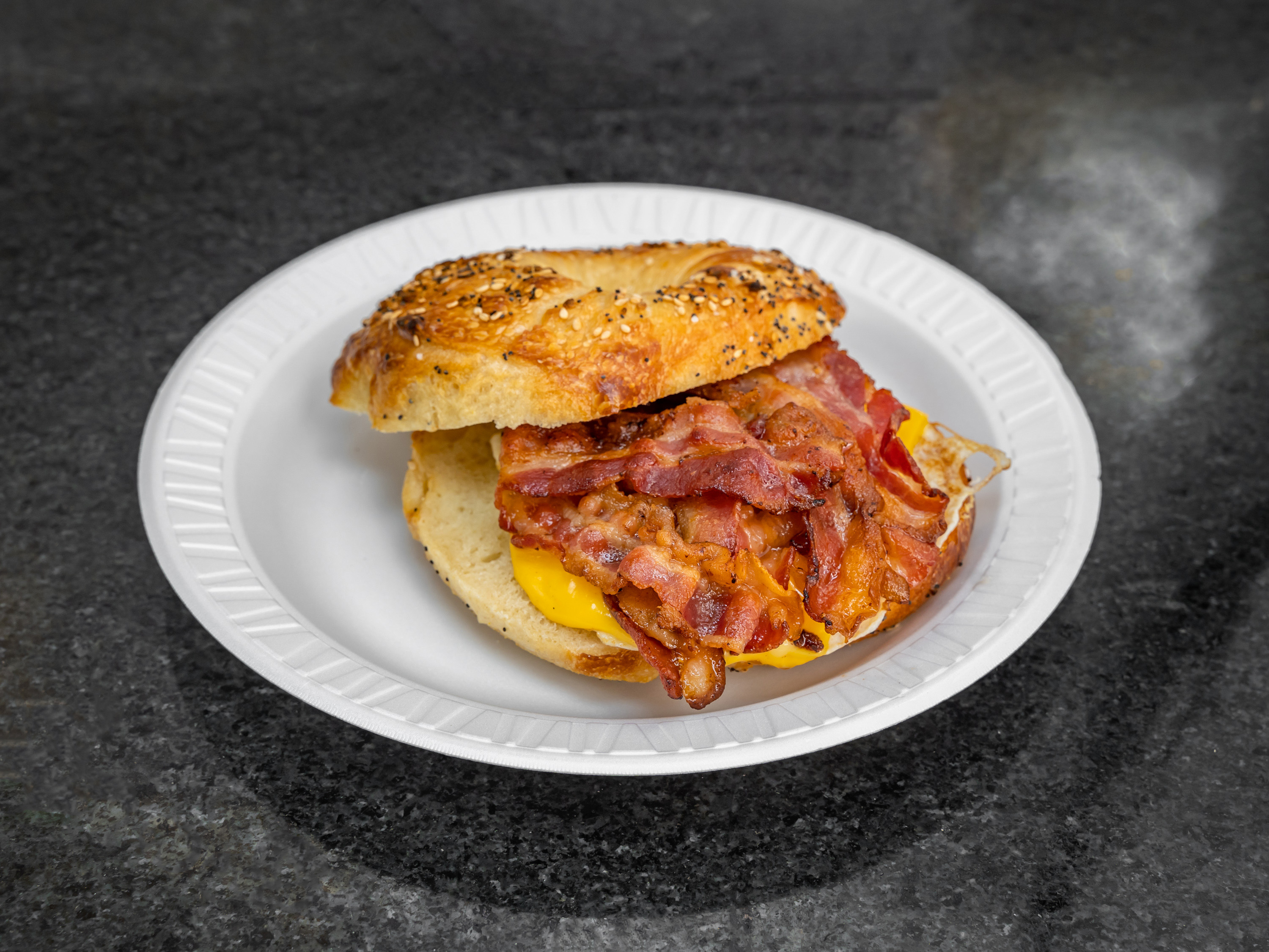 Order Bacon, Egg & Cheese food online from La Bagel store, Edison on bringmethat.com