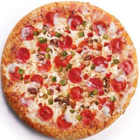 Order Large Pizza - Pepperoni + Fire Roasted Veggies food online from 7-Eleven store, Corning on bringmethat.com