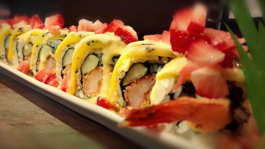 Order Tropical Roll food online from Sushi 101 store, Charleston on bringmethat.com