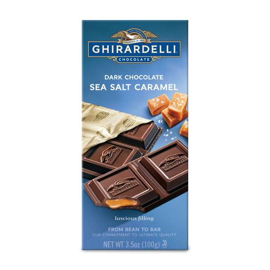 Order Ghirardelli Dark Chocolate Sea Salt Caramel (3.5 oz) food online from Rite Aid store, Yamhill County on bringmethat.com