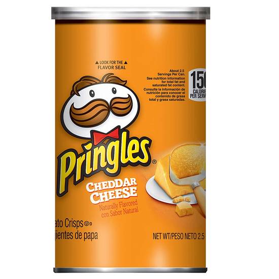 Order Pringles Potato Crisps Chips Cheddar Cheese food online from Pepack Sunoco store, Peapack on bringmethat.com