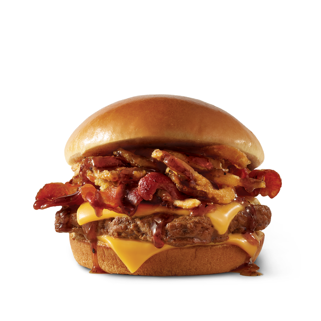 Order Bourbon Bacon Cheeseburger food online from Wendy store, Merion Station on bringmethat.com