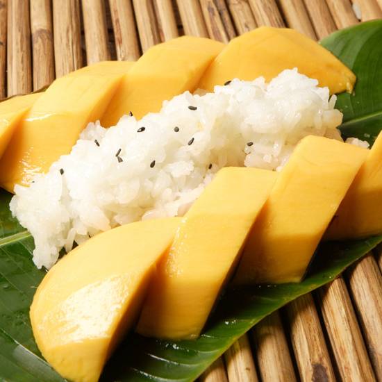 Order Sweet Rice with Mango ( gluten free ) food online from Bodhi Kosher Thai store, Beverly Hills on bringmethat.com