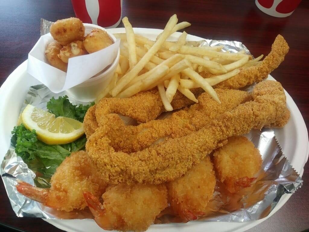 Order Fish and Shrimp Combo food online from Let's Fry This store, Las Vegas on bringmethat.com