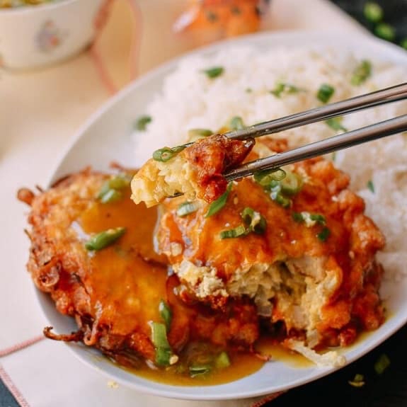Order Chicken Egg Foo Young food online from China Dragon store, Baltimore on bringmethat.com