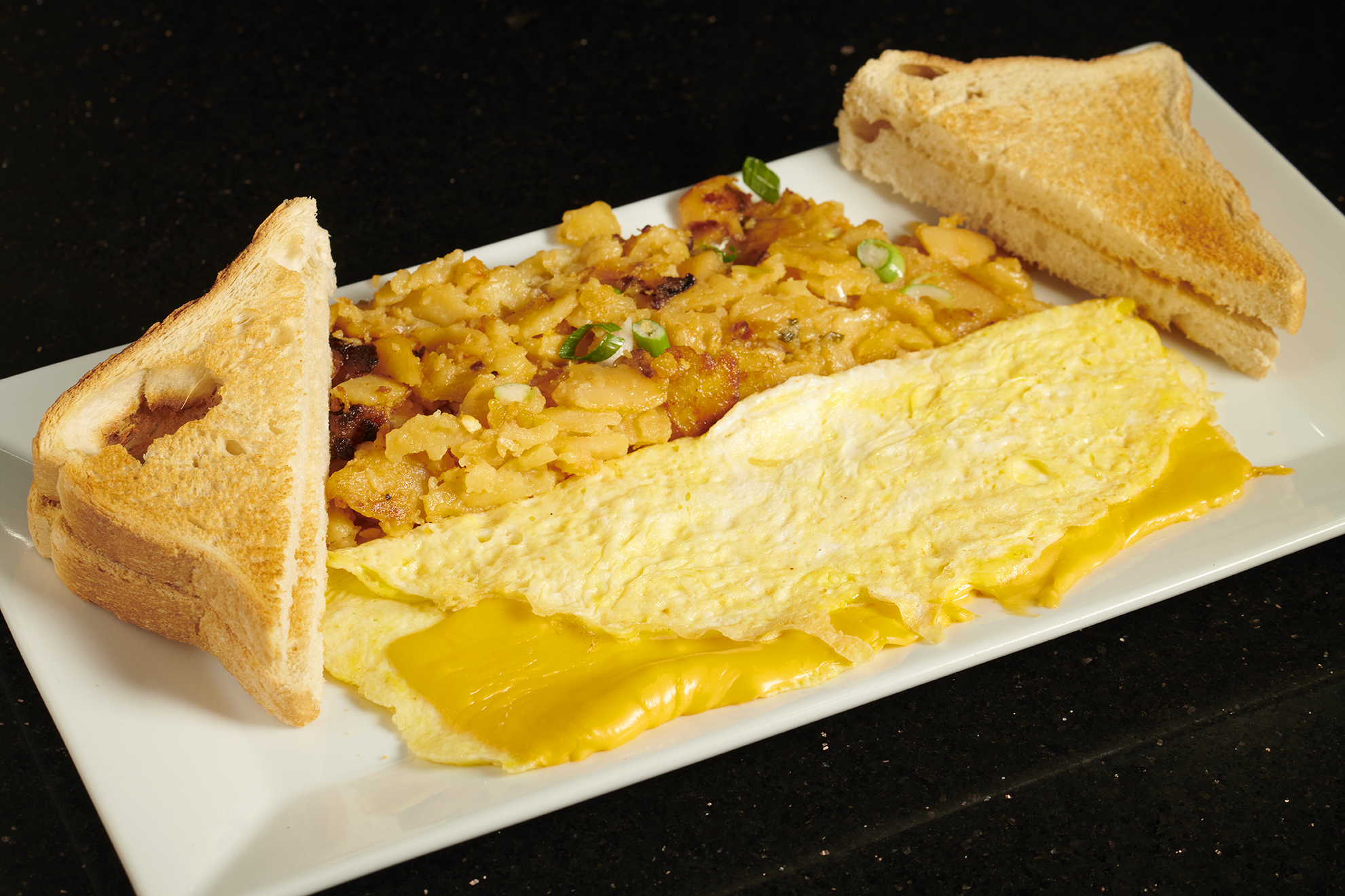 Order 7.Cheese Omelette food online from Blue store, Elmhurst on bringmethat.com
