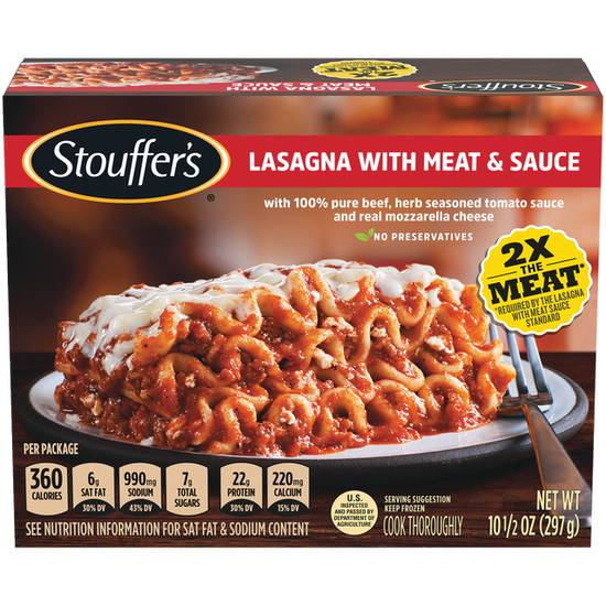 Order Stouffer's Classics Frozen Lasagna With Meat&Sauce food online from Cvs store, SAINT CLAIR SHORES on bringmethat.com