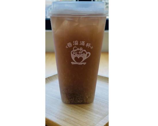 Order Grape Lychee Fruit Tea food online from Cup Of Blooms store, San Mateo on bringmethat.com