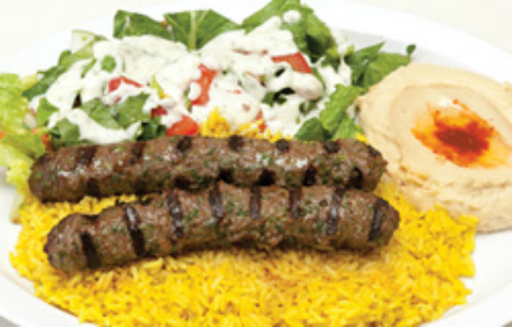 Order #2. Kafta Kebab Plate food online from The Green Olive store, Gardena on bringmethat.com