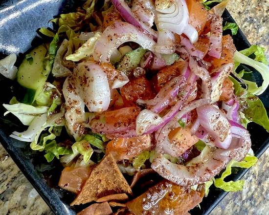 Order Fatoush Salad food online from Nish! Mediterranean grill store, River Oaks on bringmethat.com