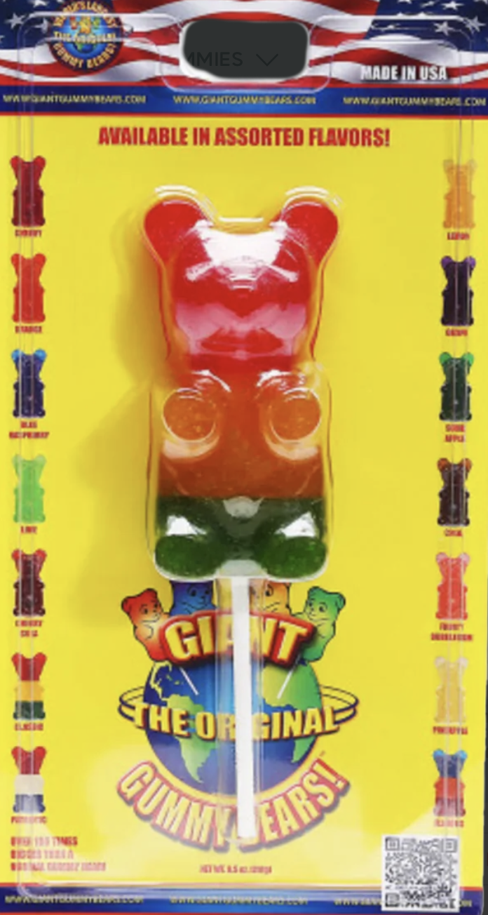 Order Giant Gummy Bear Lolly food online from The Sweet Shop Nyc store, New York on bringmethat.com