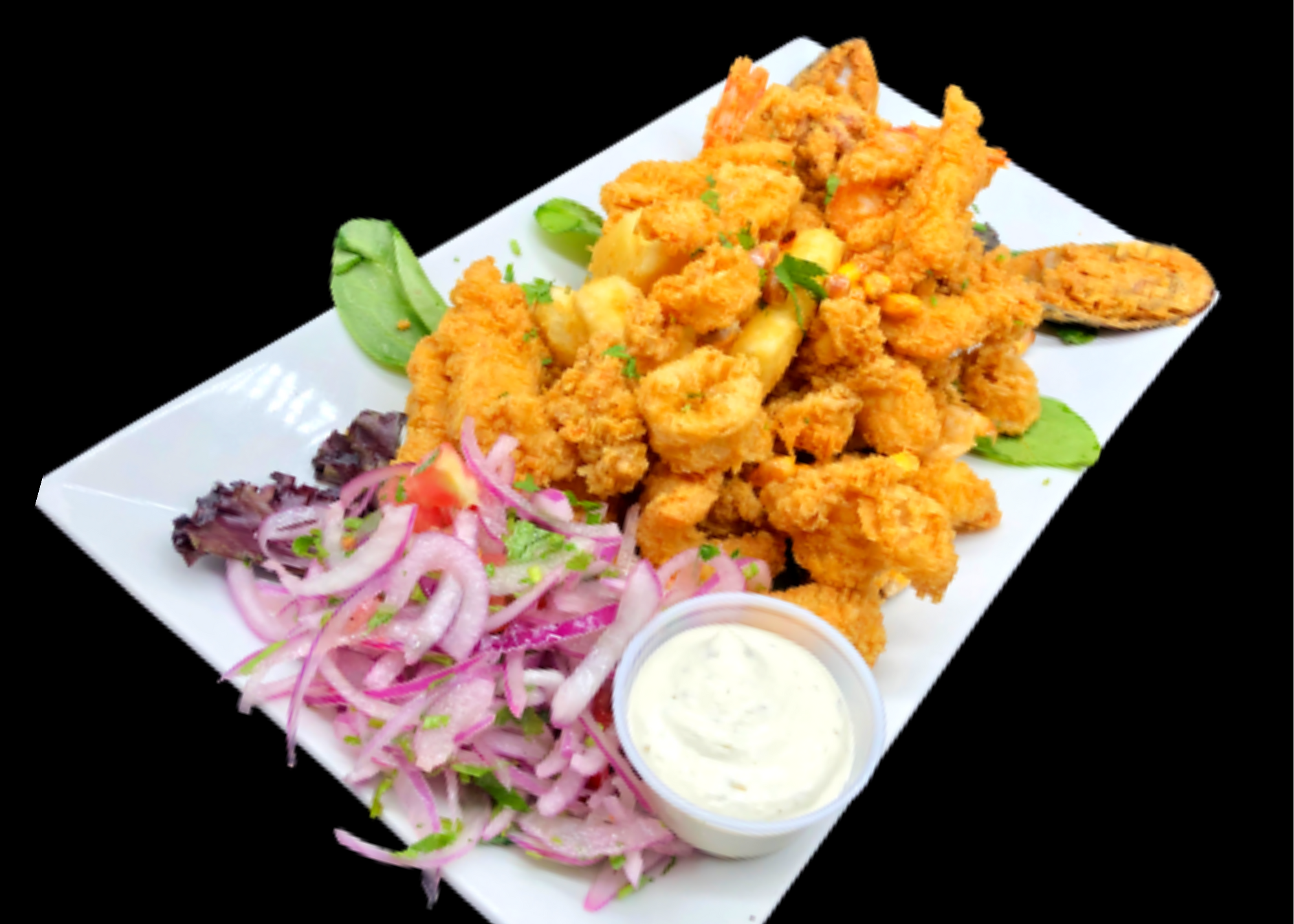 Order Jalea Mariscos food online from Salsa Y Brasa Restaurant store, New Rochelle on bringmethat.com