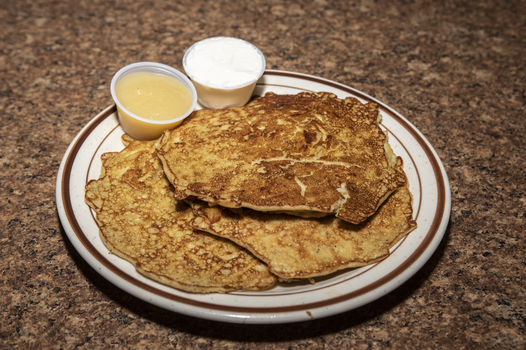 Order Homemade Potato Pancakes food online from Parkside Diner store, Rochester on bringmethat.com