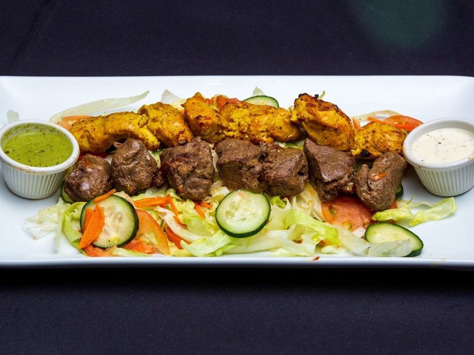 Order #23 Beef & Chicken Salad food online from Grill Kabob store, Reston on bringmethat.com