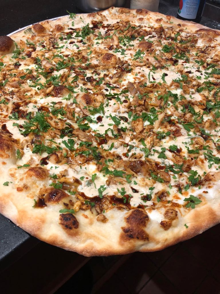 Order Aladdin's Chicken Shawerma Pizza food online from Aladdin Crown Pizza store, New Haven on bringmethat.com