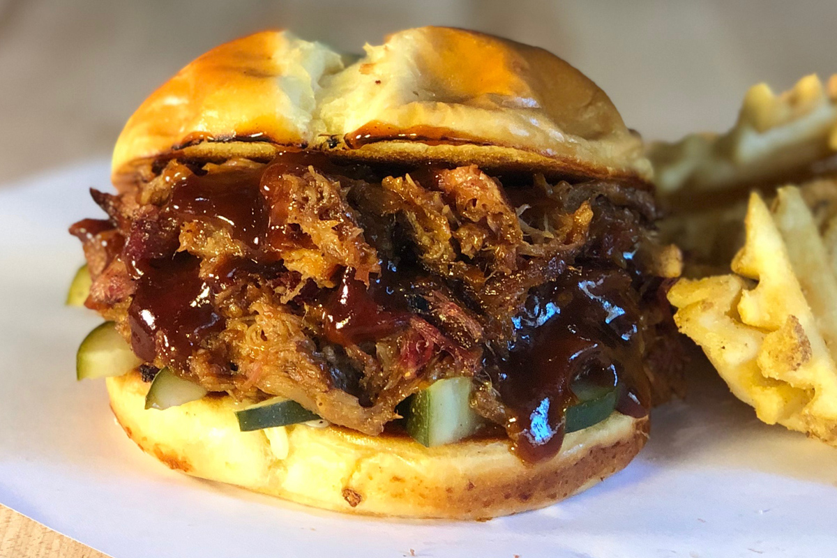 Order Pulled Pork Stack food online from Burgersear store, Evergreen on bringmethat.com