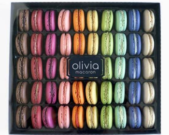 Order Gift Boxes of 50 food online from Olivia Macaron store, Washington on bringmethat.com