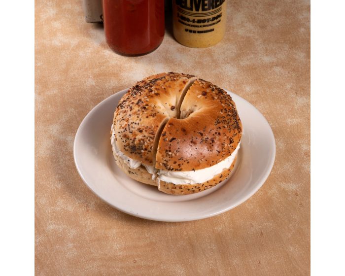 Order Bagel with Cream Cheese Breakfast food online from Katz's delicatessen store, New York on bringmethat.com