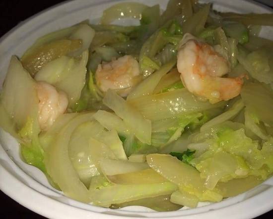 Order Shrimp Chow Mein food online from Green Leaf Restaurant store, Fairview on bringmethat.com