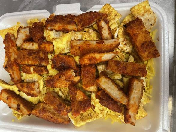 Order Fried Egg and Spicy Chicken Over Rice food online from Kennedy Fried Chicken store, Monticello on bringmethat.com