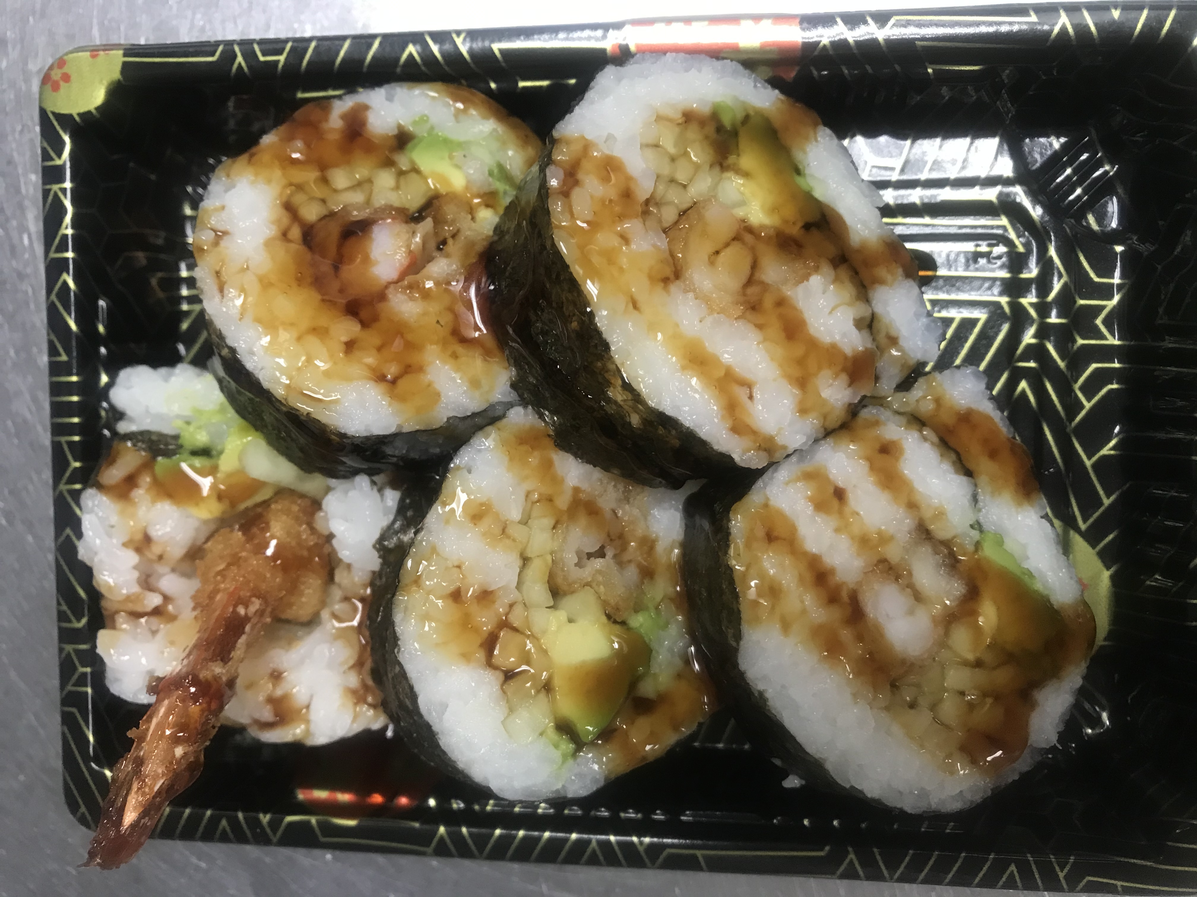 Order M18. Shrimp Cucumber Avocado Roll food online from Jing Jing Asian Restaurant store, Newport News on bringmethat.com