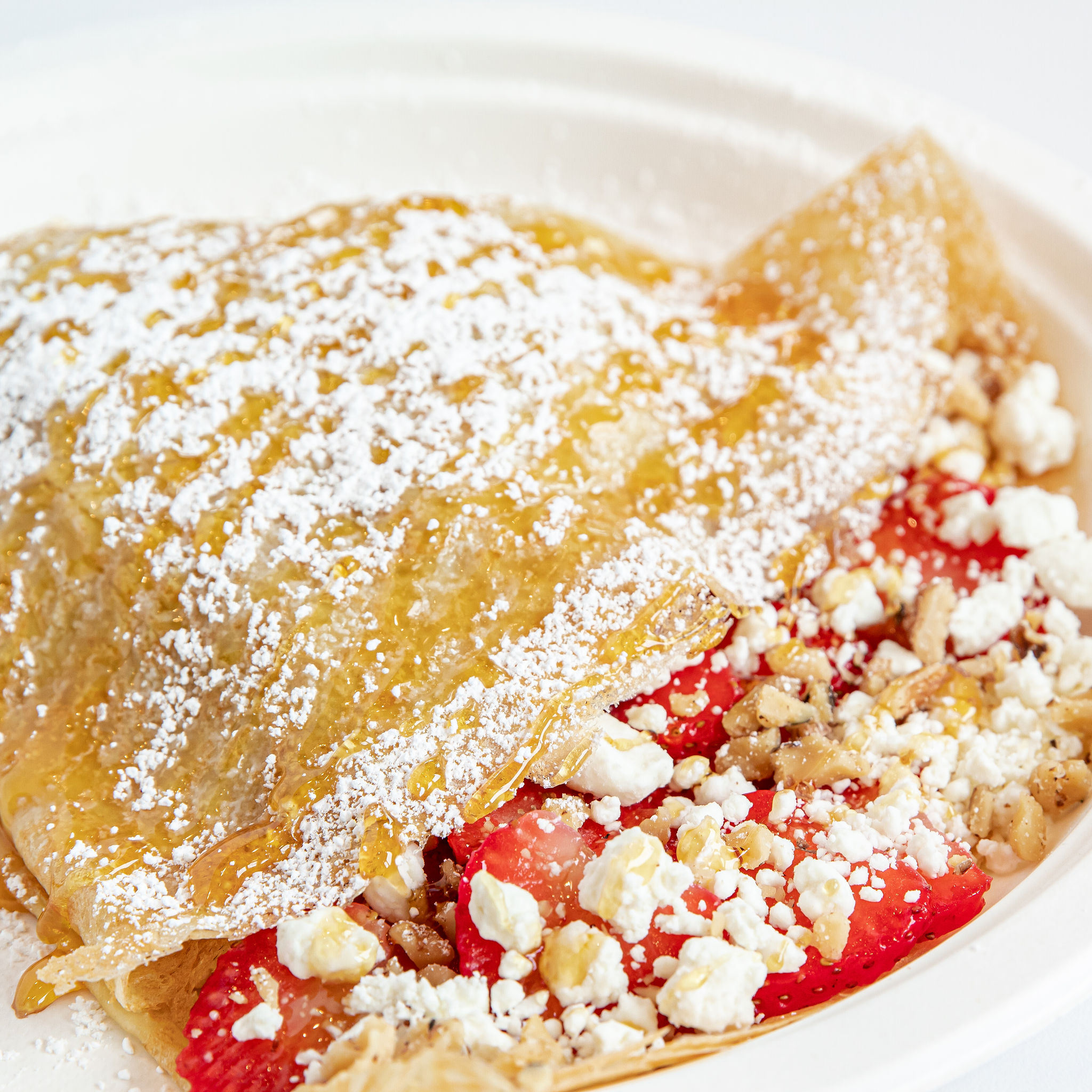 Order Berry Delight Crepe food online from Hazelnuts Creperie store, Charlotte on bringmethat.com