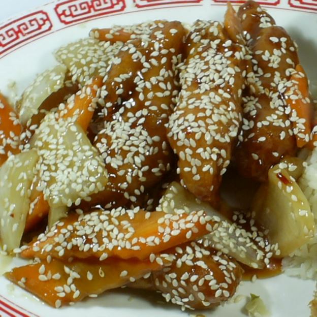 Order P11 Sesame Chicken  food online from Chen's China Inn store, Lufkin on bringmethat.com