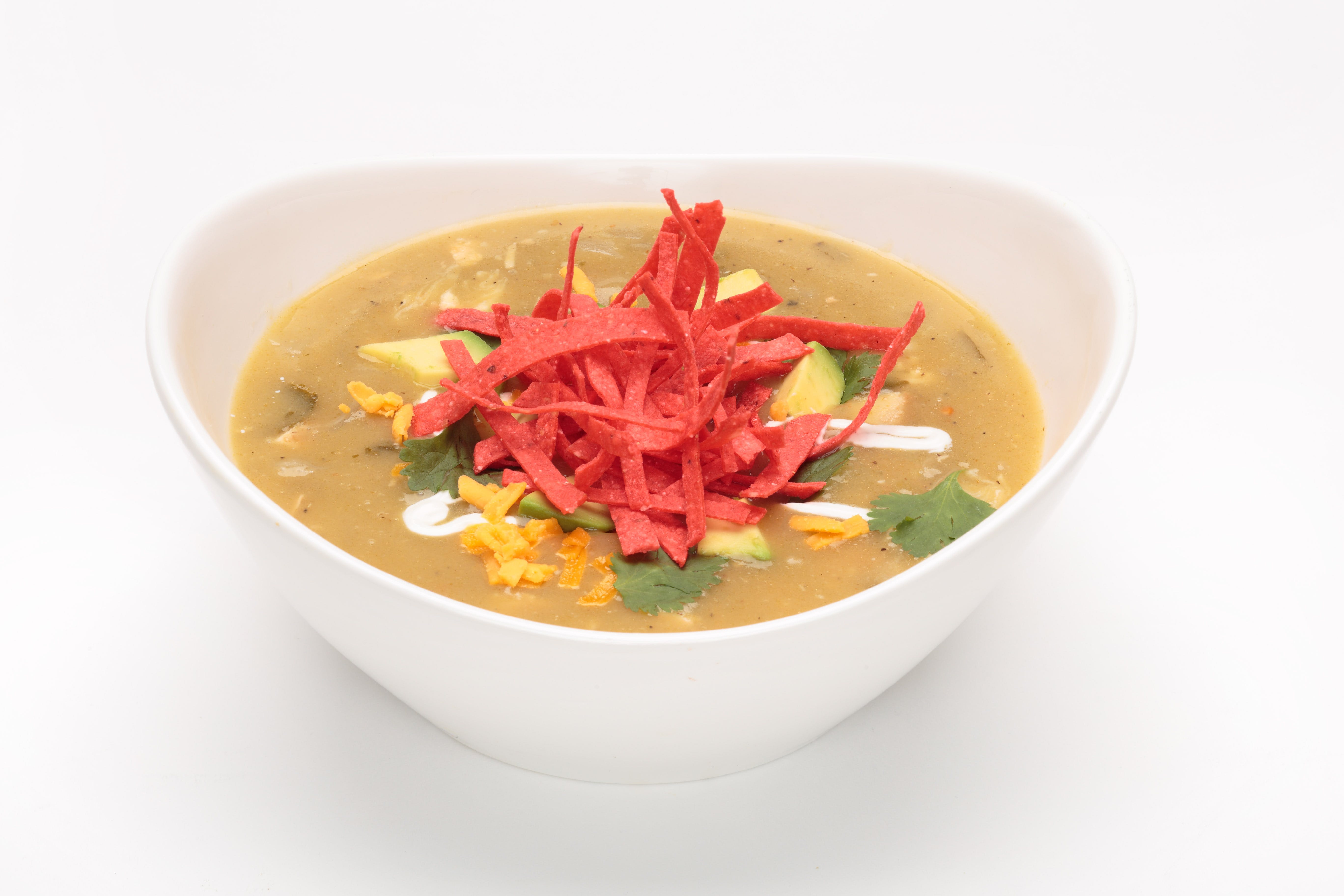 Order Chicken Tortilla Soup - Cup food online from Oggi's pizza & brewing co. store, Garden Grove on bringmethat.com
