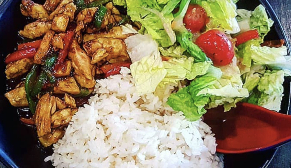 Order Chicken Teriyaki over Rice and Salad food online from Pelicana Chicken store, Brooklyn on bringmethat.com