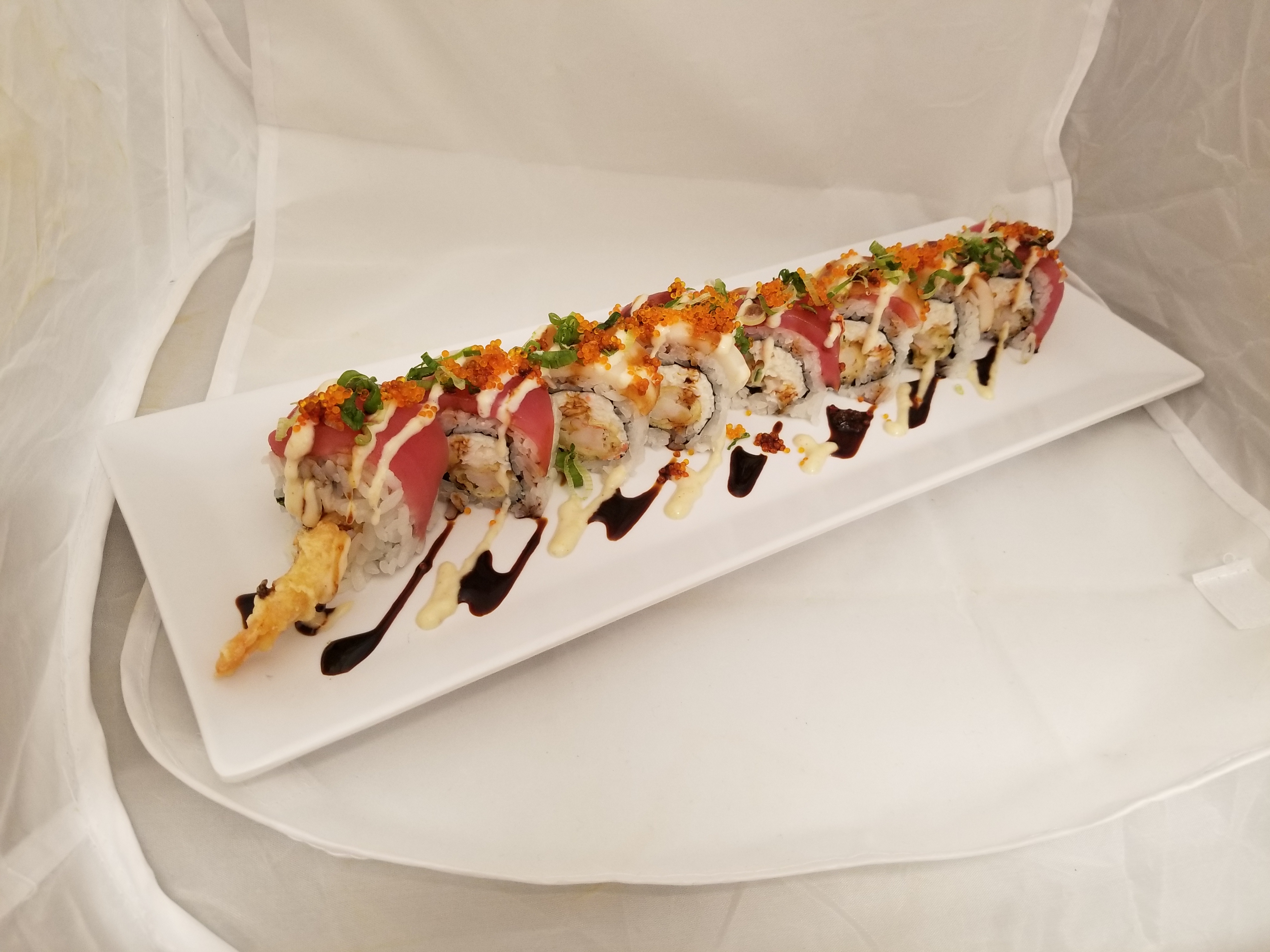 Order Candy Cane Roll food online from Joy Sushi store, Mountain View on bringmethat.com