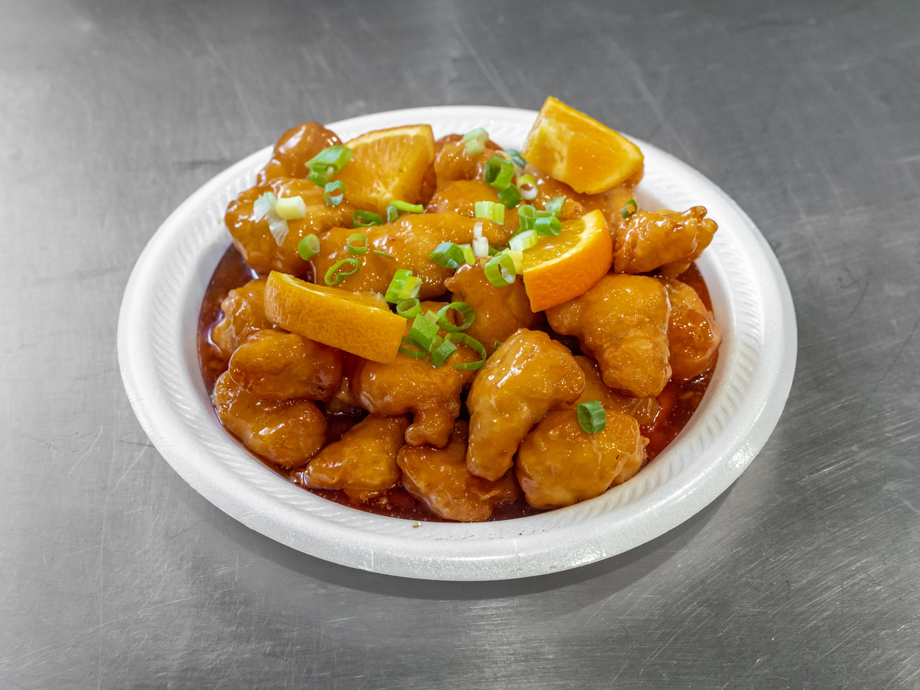 Order Orange Chicken  food online from China Moon store, Clinton Township on bringmethat.com