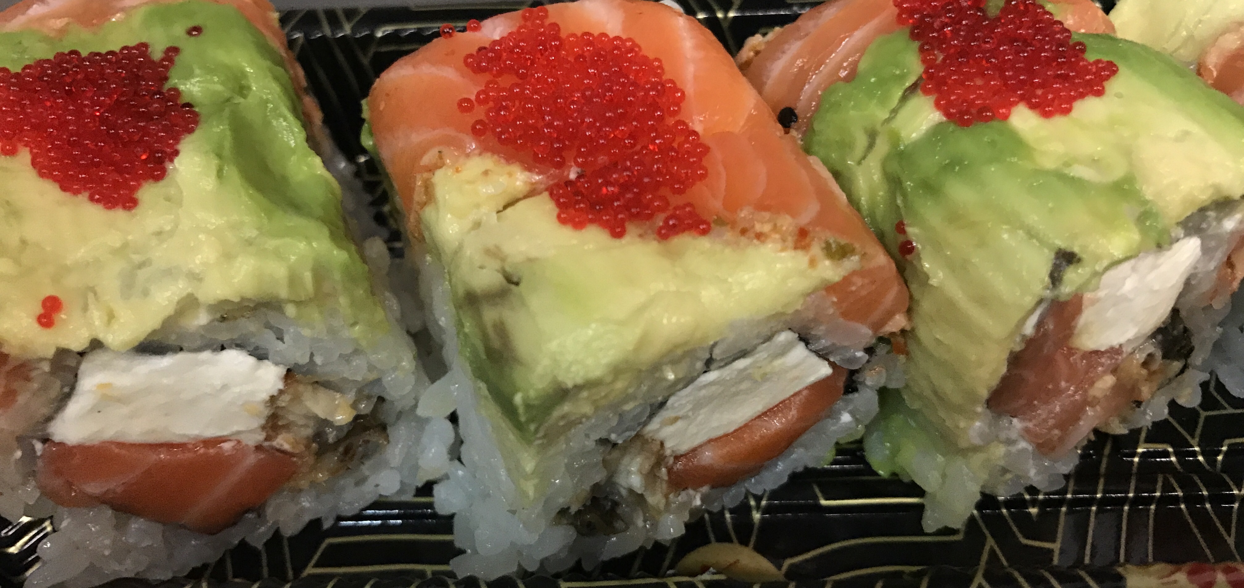Order Salmon Lover Roll food online from Iron Sushi store, New York on bringmethat.com