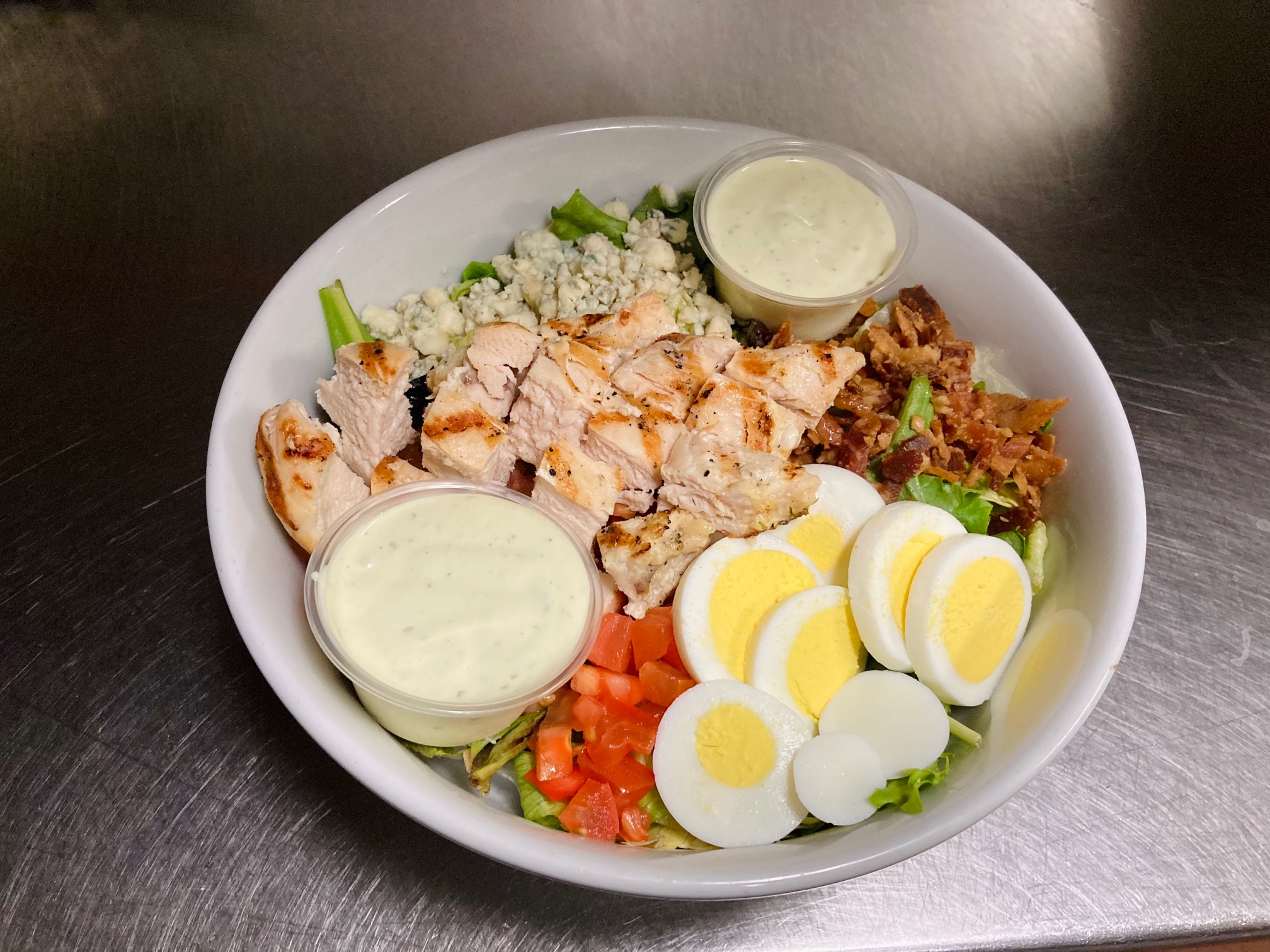Order Chicken Cobb Salad food online from Saints Pub + Patio store, Independence on bringmethat.com