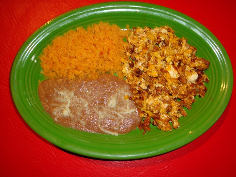 Order 2. Huevos con Chorizo food online from Poblano Mexican Restaurant store, Columbus on bringmethat.com