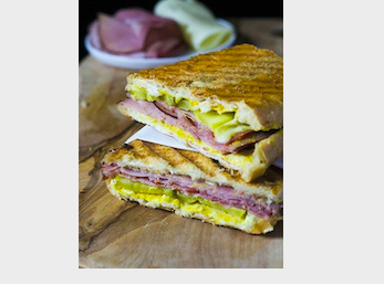 Order Cuban Sandwich Panini food online from Gold Leaf Pastry Shop store, Linden on bringmethat.com