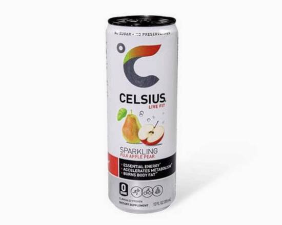 Order Celsius Sparkling Fuji Apple Pear  food online from Superior Gourmet Marketplace store, New York on bringmethat.com