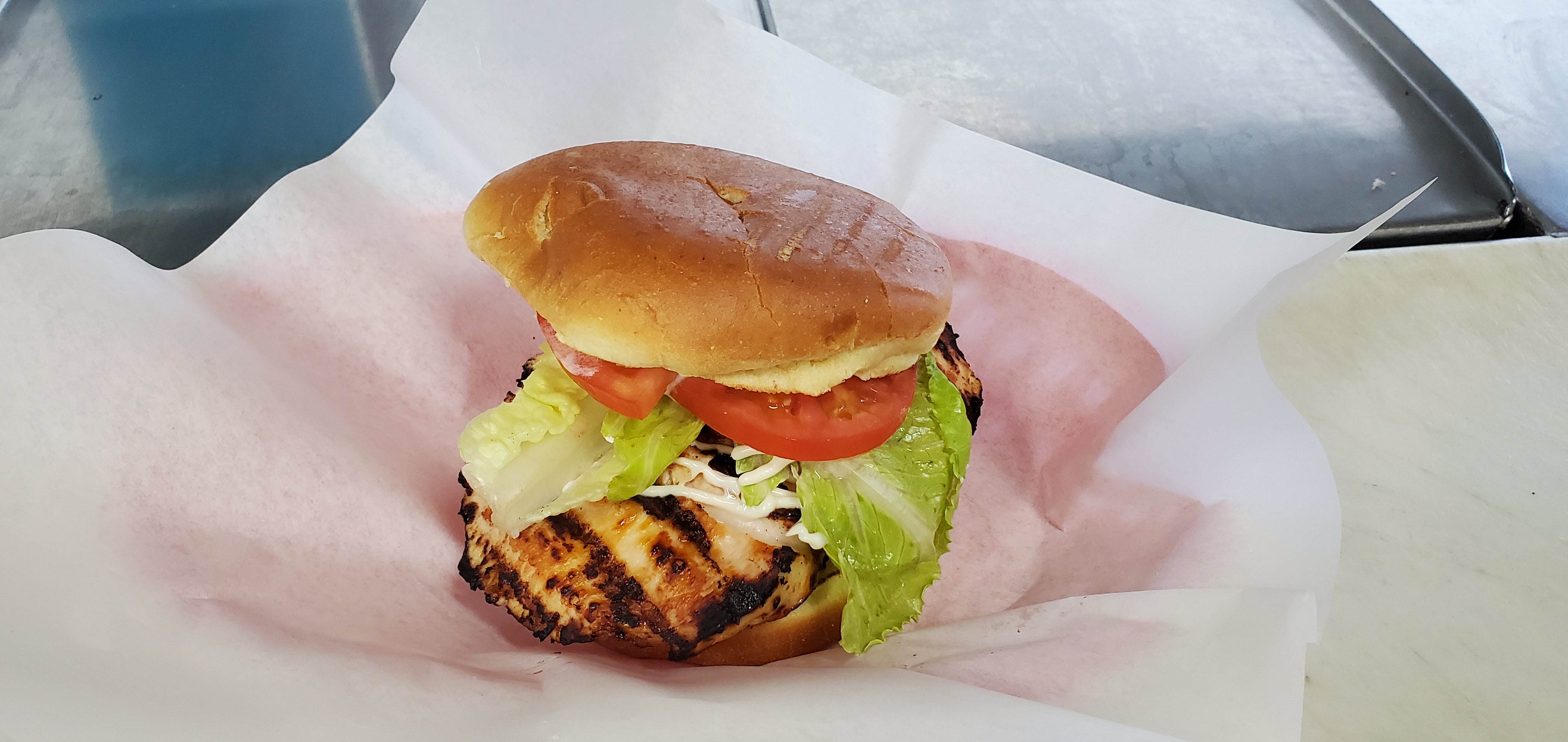 Order Grilled Chicken Breast Sandwich food online from Dear Franks store, Niles on bringmethat.com