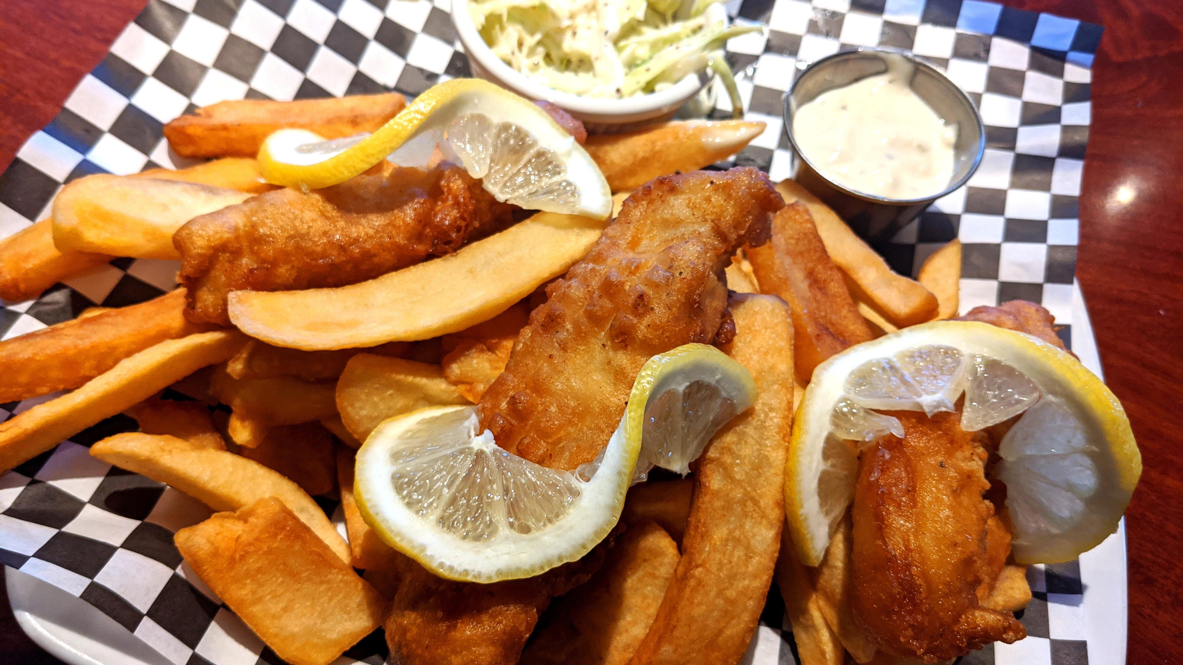 Order Fish N Chips food online from Hillcrest Restaurant And Taphouse store, Antioch on bringmethat.com