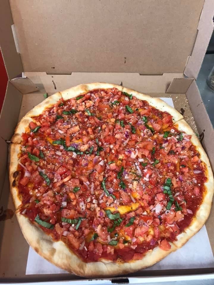 Order Personal Bruschetta Pizza - Personal food online from Davila's Pizza & Restaurant store, Hackettstown on bringmethat.com