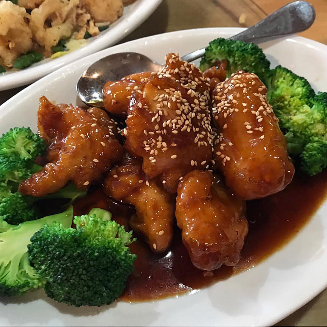Order C5. Sesame Chicken food online from Peony Asian Bistro store, Jacksonville on bringmethat.com