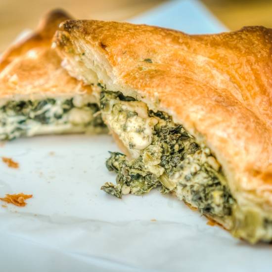 Order Spinach & Feta (Pack of 8) food online from Squarz Bakery & Cafe store, Tempe on bringmethat.com