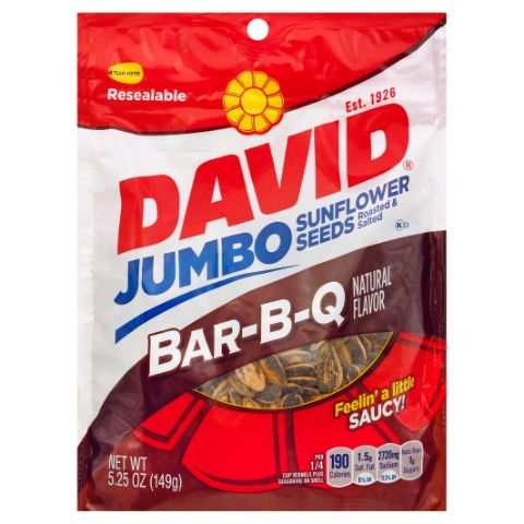 Order David BBQ Sunflower Seeds 5.25oz food online from 7-Eleven store, Lavon on bringmethat.com